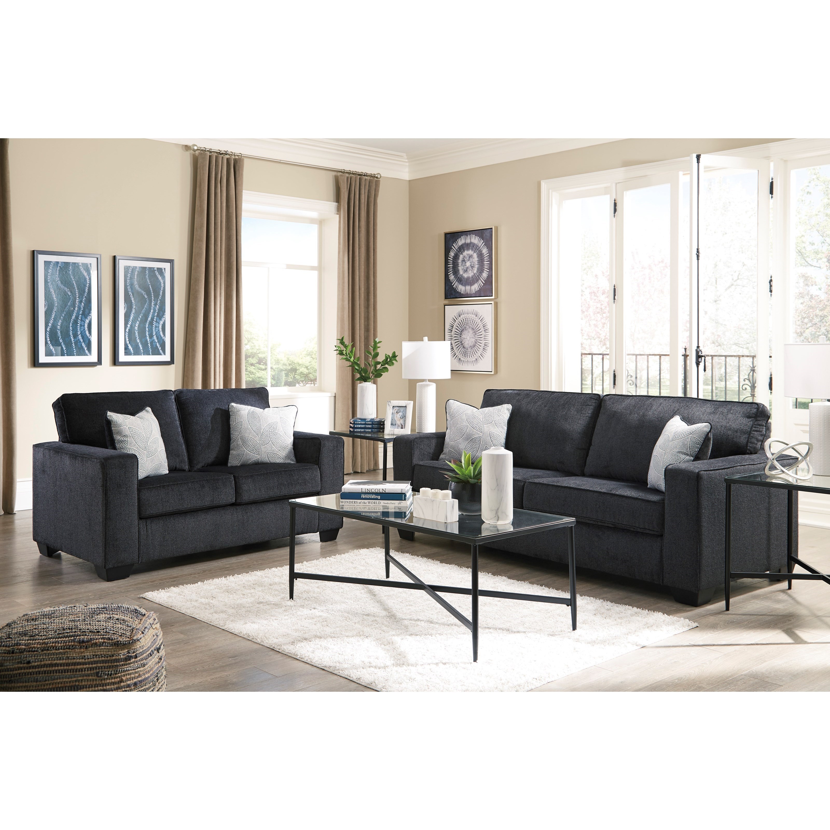 Signature design by ashley shop pindall brown loveseat